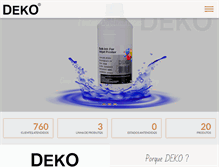 Tablet Screenshot of deko.com.br